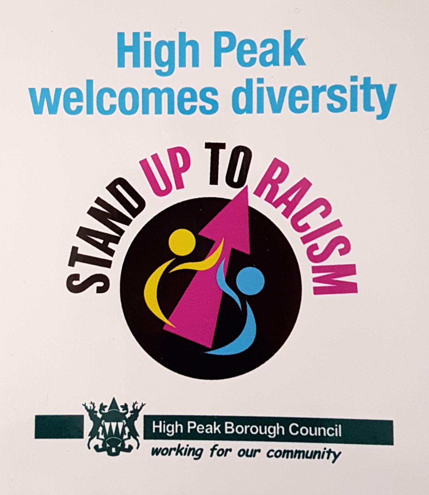 High Peak Stand up to Racism logo